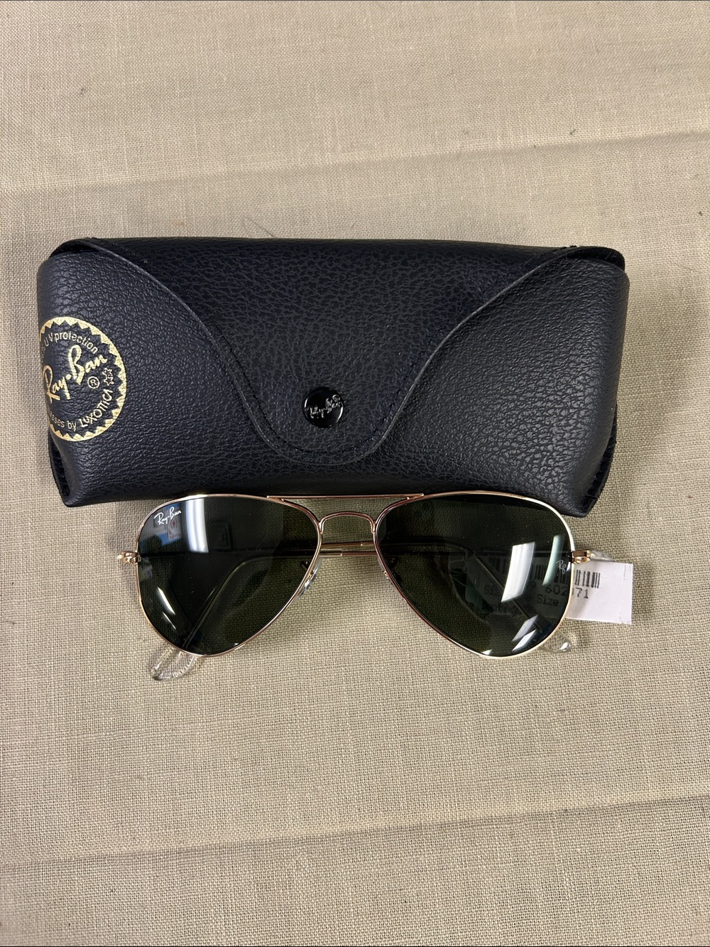 Ray-Ban Aviator Sunglasses - Gold Frame with Green Lenses